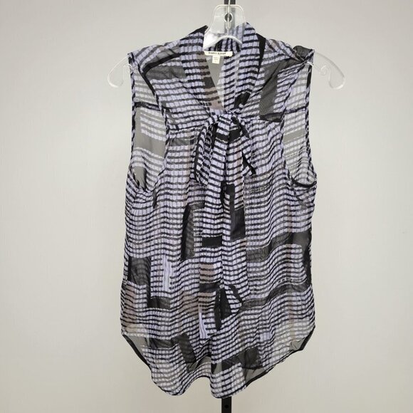 DANIEL Rainn Tie Neck  Top - Picture 1 of 4